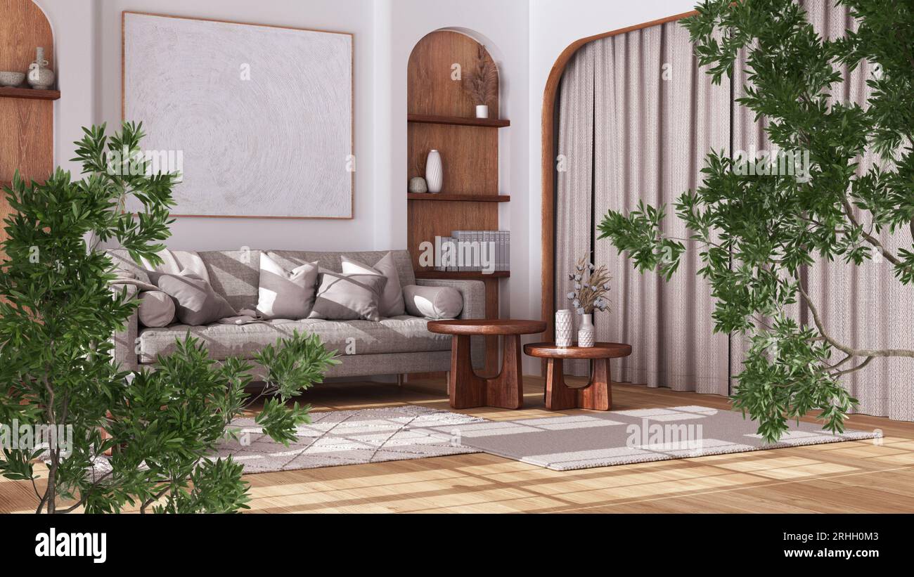 Decorate A Small Living Roomwith Tree Branch