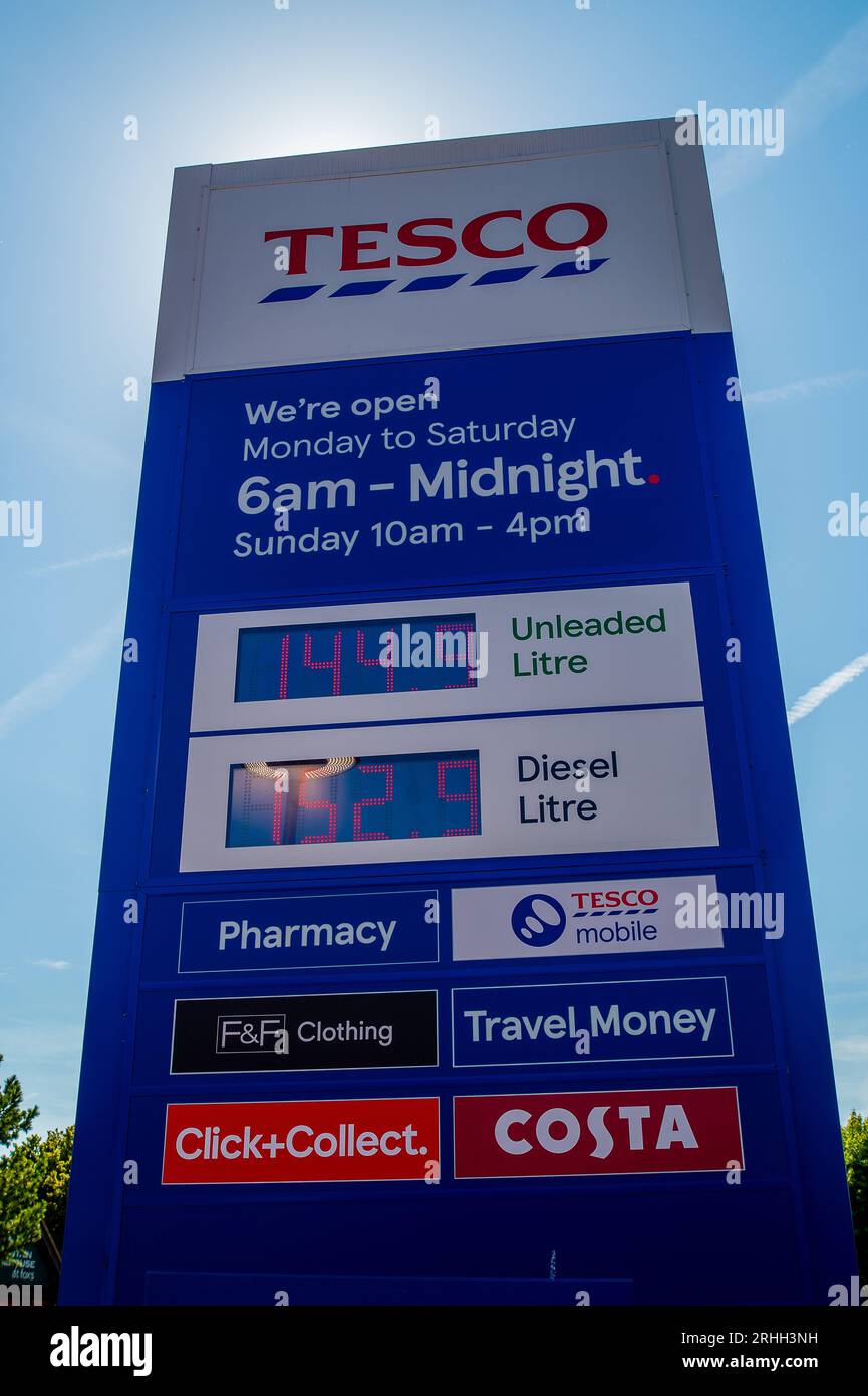 Tesco petrol stations hires stock photography and images Alamy