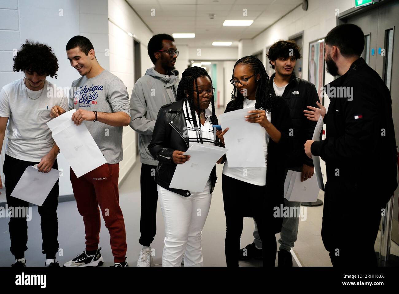 STUDENT DETAILS PIXELATED BY PA PICTURE DESK Students at Ark Acton