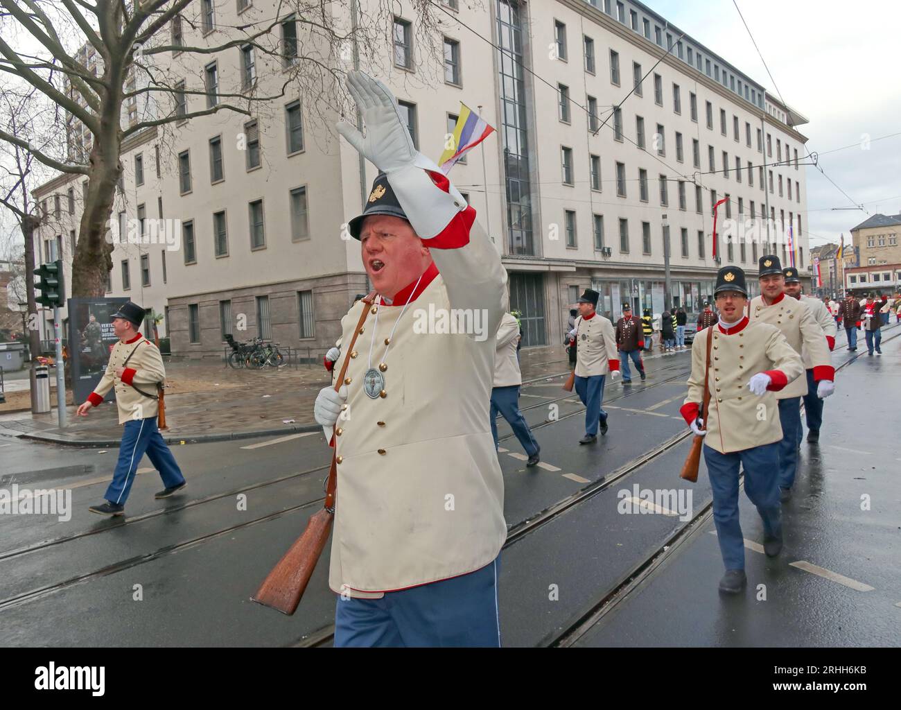Oaths Sunday at Meenzer Fassenacht, carnival celebration, Mainz city centre, Rhineland-Palatinate, Germany, D55126 Stock Photo