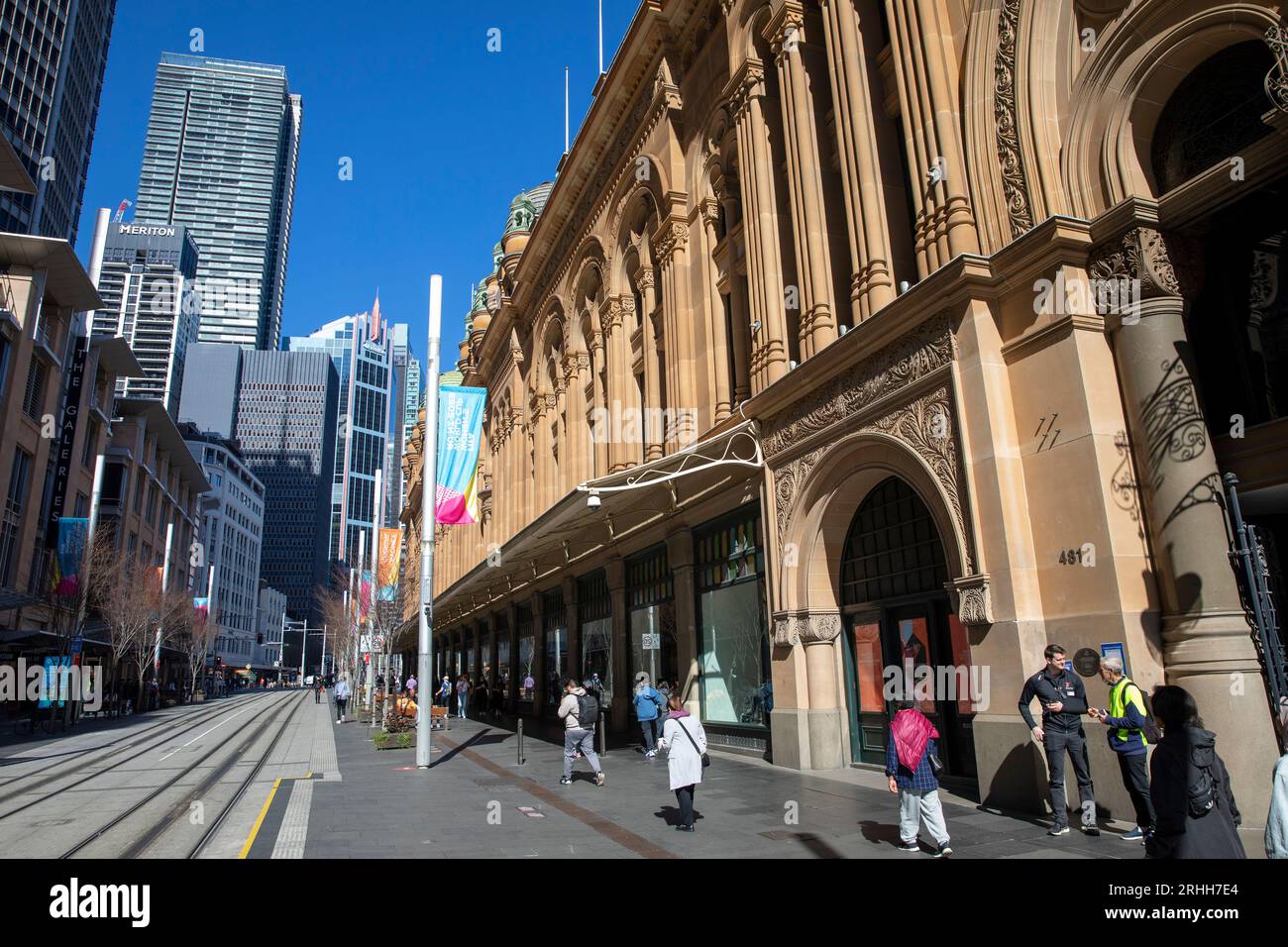 Sydney City Centre Along George Street Queen Victoria Sandstone 