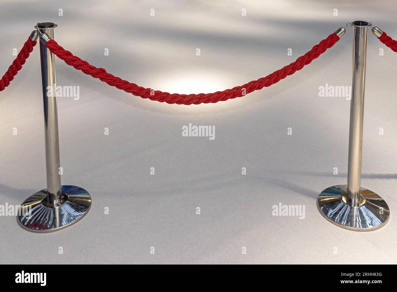 Red Rope Barrier Stanchions at Vip Event Venue Stock Photo Alamy