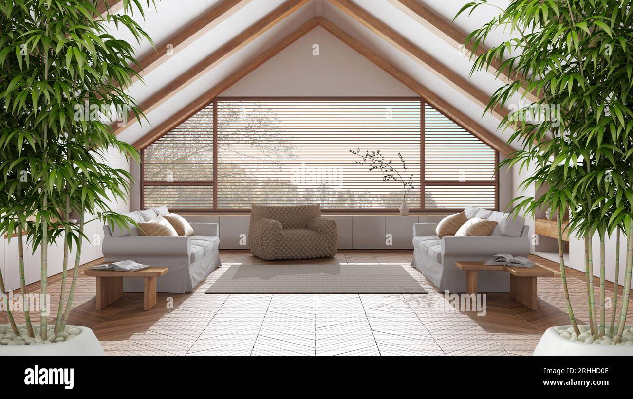 Minimalist Penthouse Living Space photo