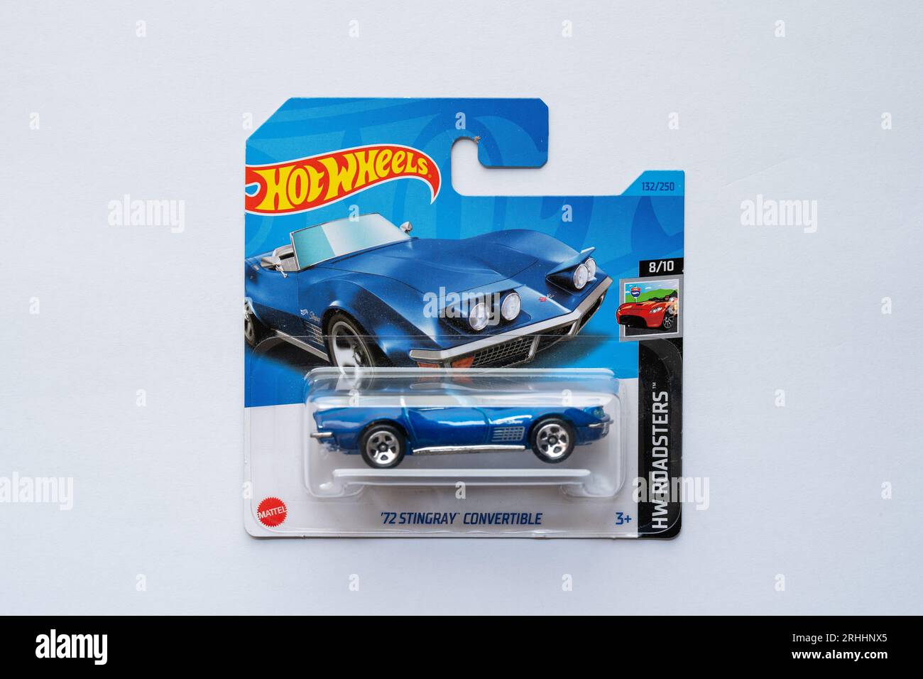 Doha, Qatar August 17, 2023 Pack of Hot Wheels die cast carded car
