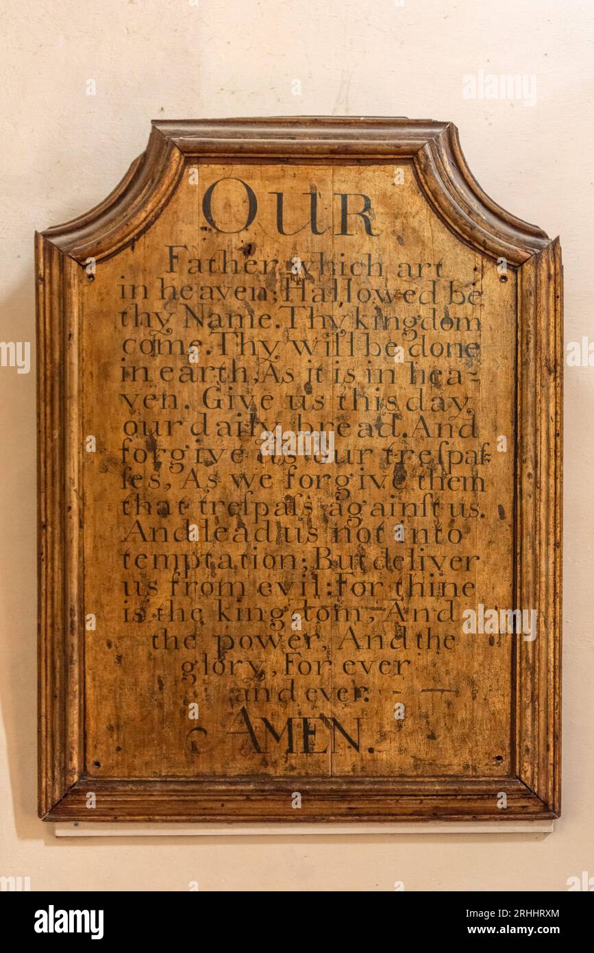 Lord Rye Rye, August 15th 2023: A decorated version of The Lord's Prayer, inside ...