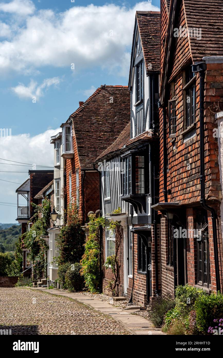 Rye, August 15th 2023: Watchbell Street Stock Photo