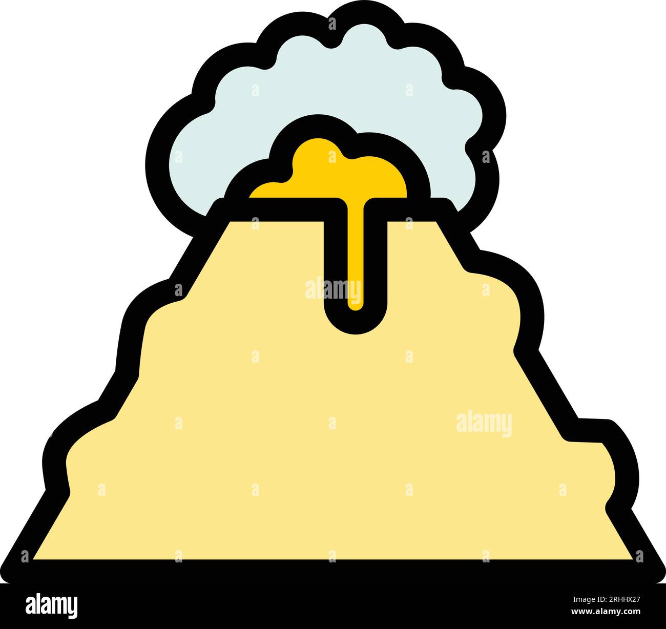 Volcano erupting diagram hi-res stock photography and images - Alamy