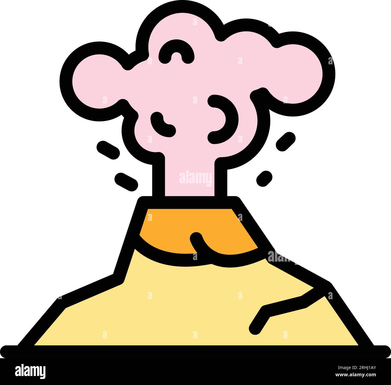 Volcano of indonesia Stock Vector Images - Alamy