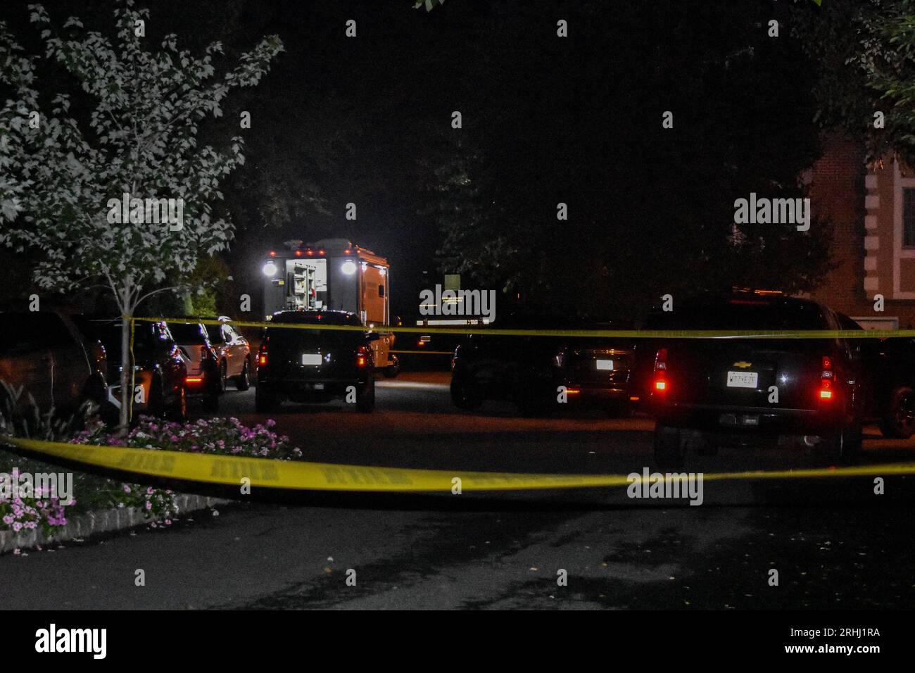 Bergen County Prosecutor's Office and investigators on the scene at a