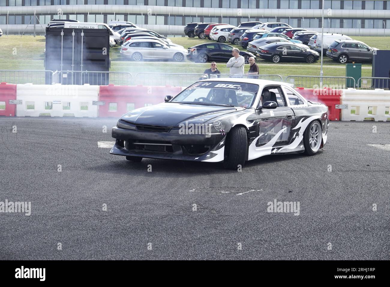 Farnborough, Hants, UK. 17th Aug, 2023. Scenes on the first day of the