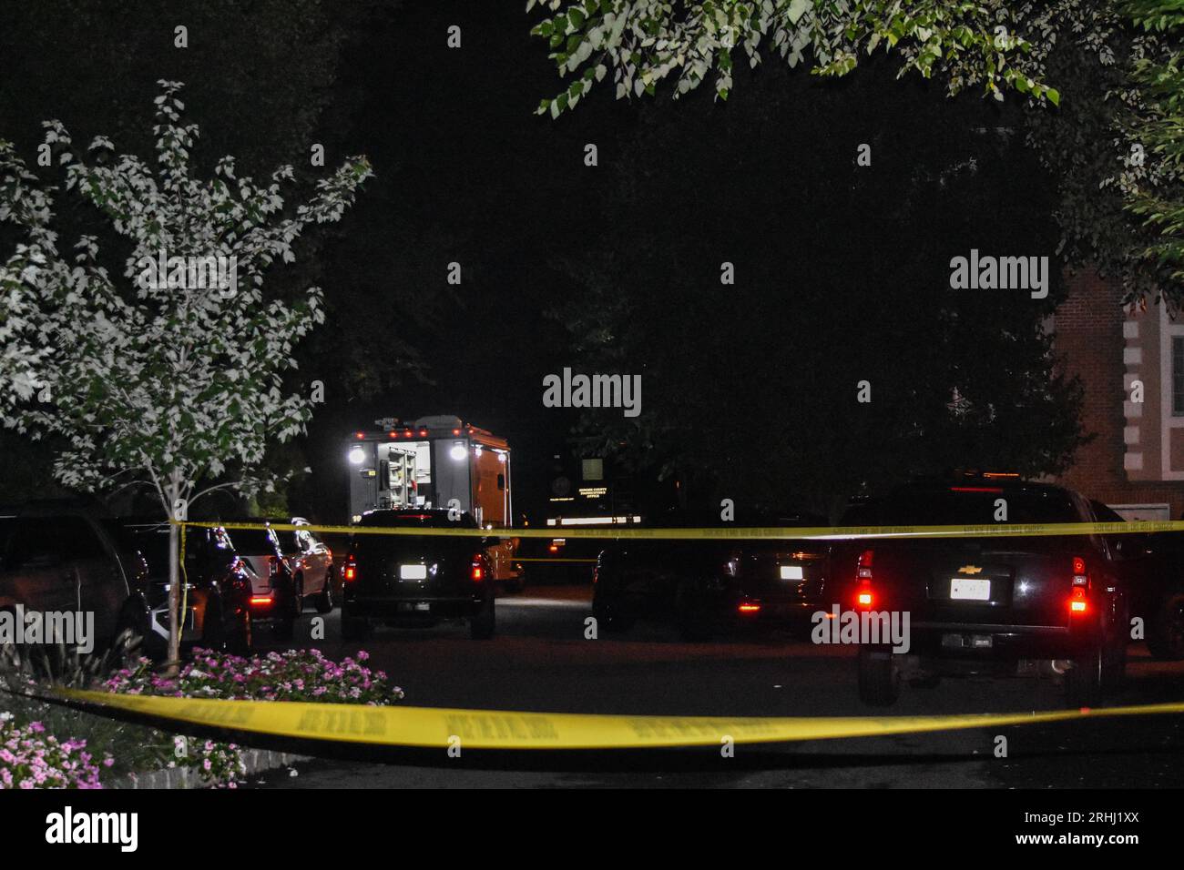 Bergen County Prosecutor's Office and investigators on the scene at a