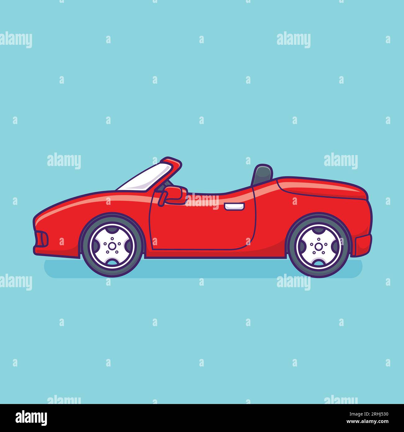 Sport car cartoon Royalty Free Vector Image Stock Vector Image & Art