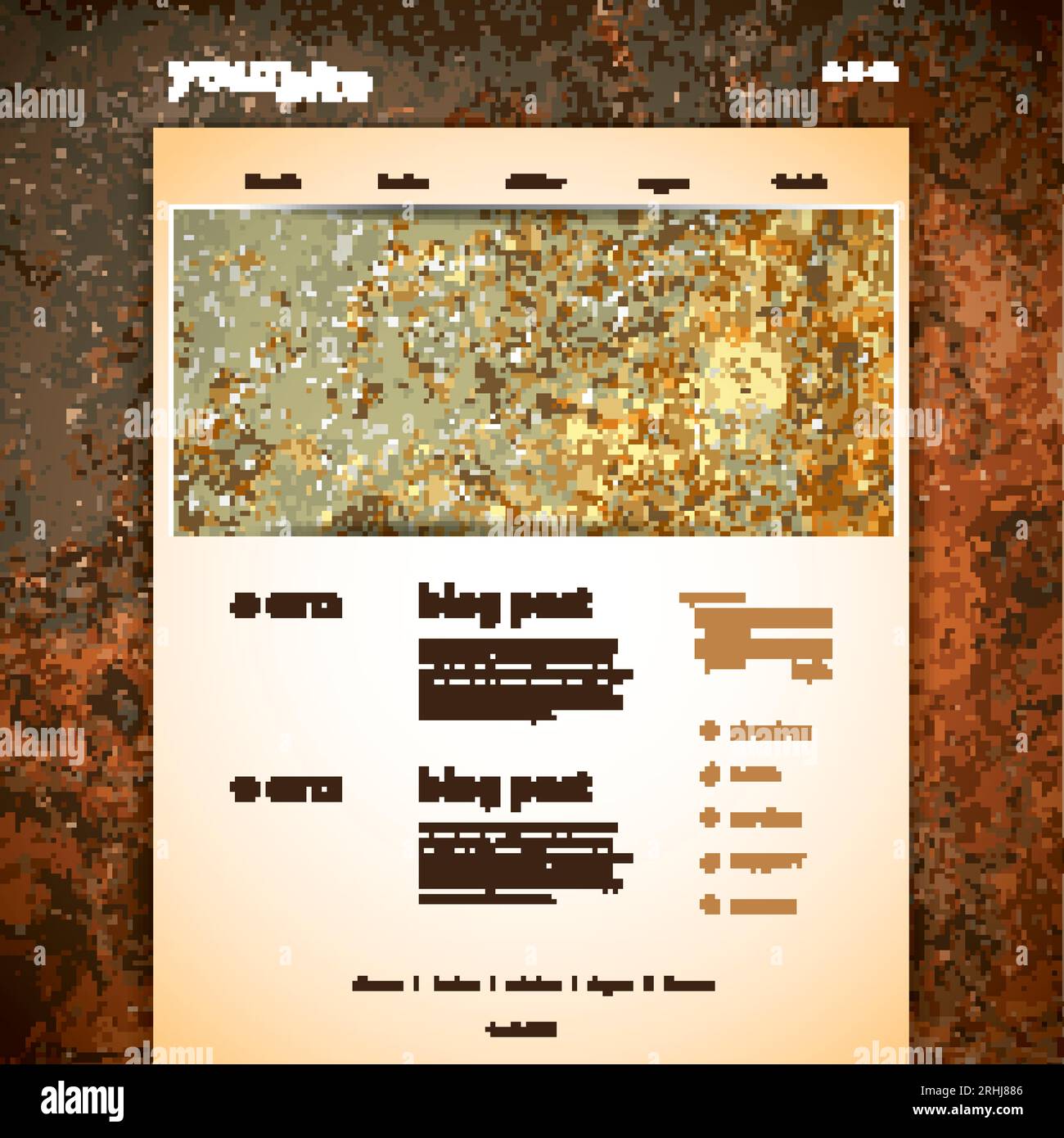 Rustic navigation design hi-res stock photography and images - Alamy