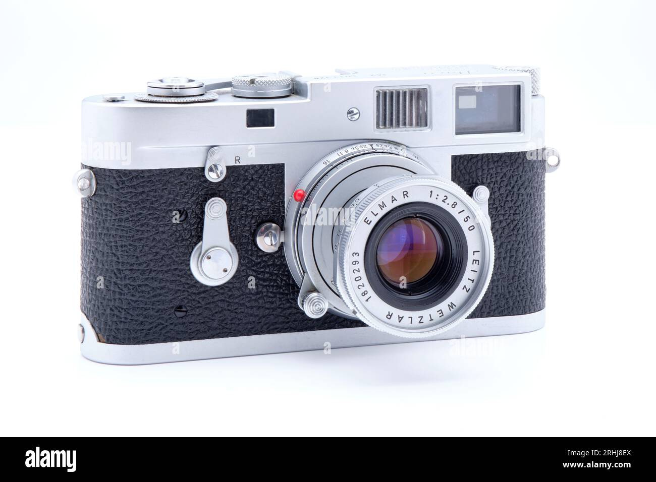 Vintage Leica M2 35mm rangefinder camera made in 1960 with a Leitz 50mm