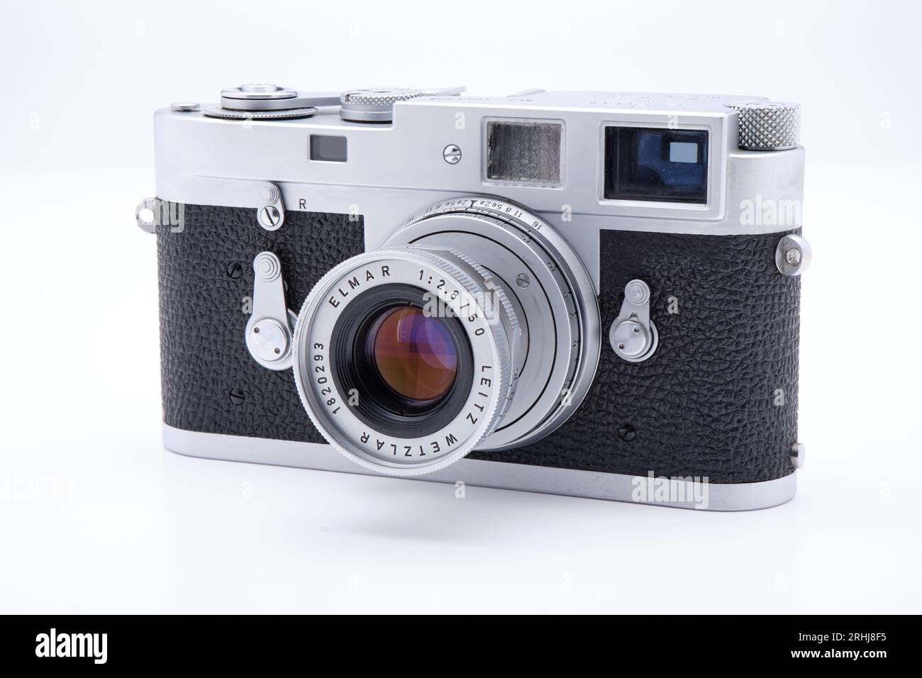 Vintage Leica M2 35mm rangefinder camera made in 1960 with a Leitz 50mm