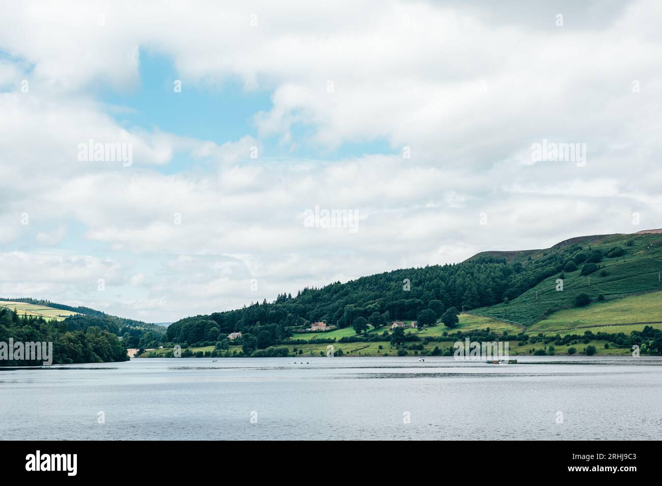 Ladybower Reservoir during summer Stock Photo Alamy