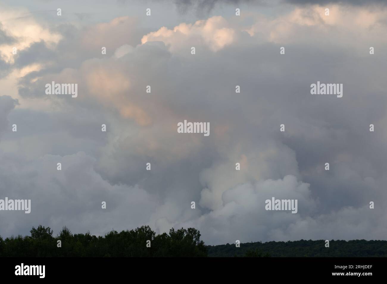 Natural cloudscape. Quebec,Canada. Stock Photo