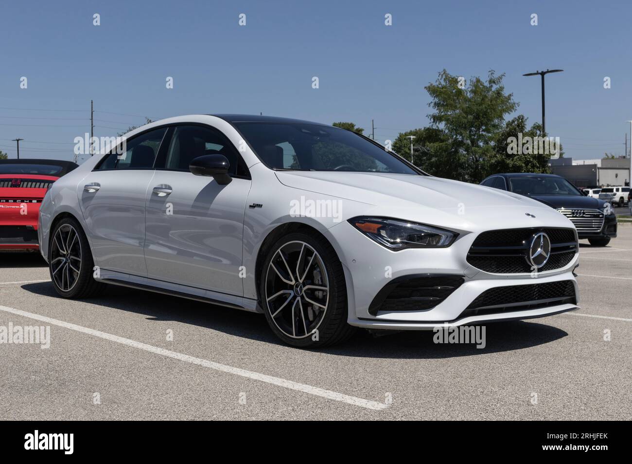 Indianapolis august 16 2023 mercedes benz amg cla 35 coupe display