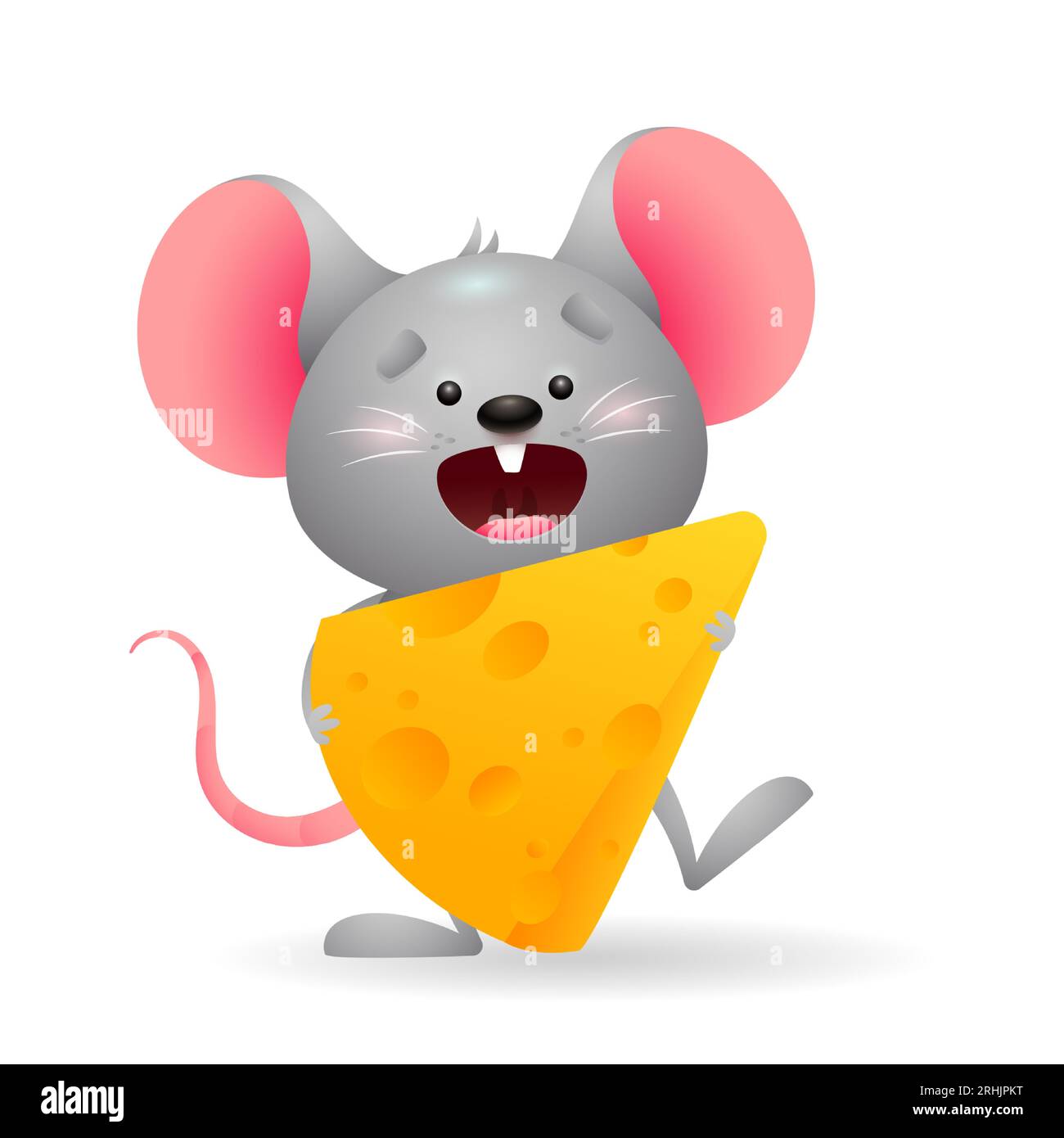 Mouse eating cheese Stock Vector Images Alamy