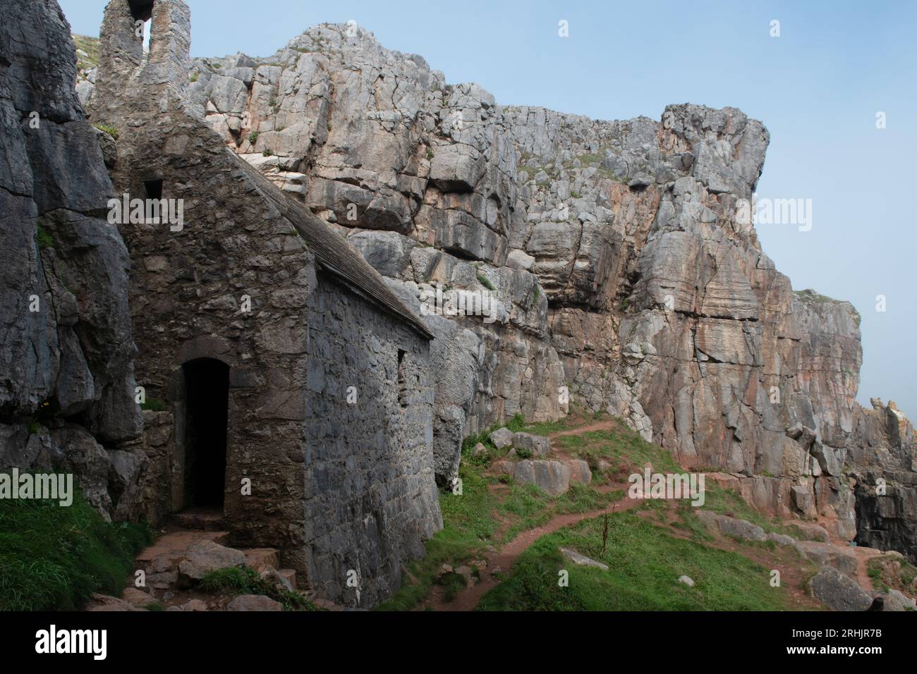 St Govan's Chapel, Pembrokeshire, Wales, UK Stock Photo - Alamy