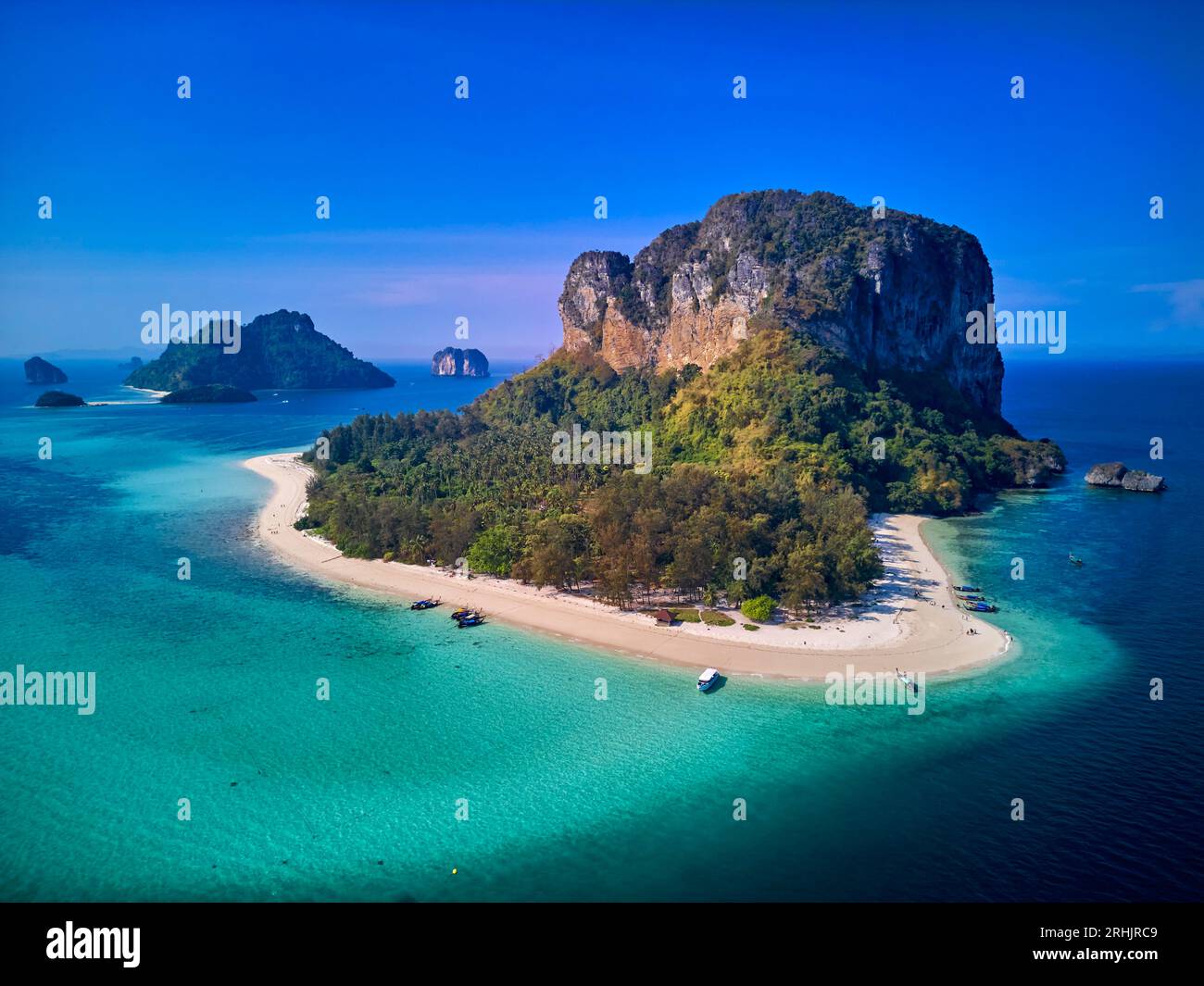 Thailand, Krabi province, aerial view of Ko Poda island Stock Photo Alamy