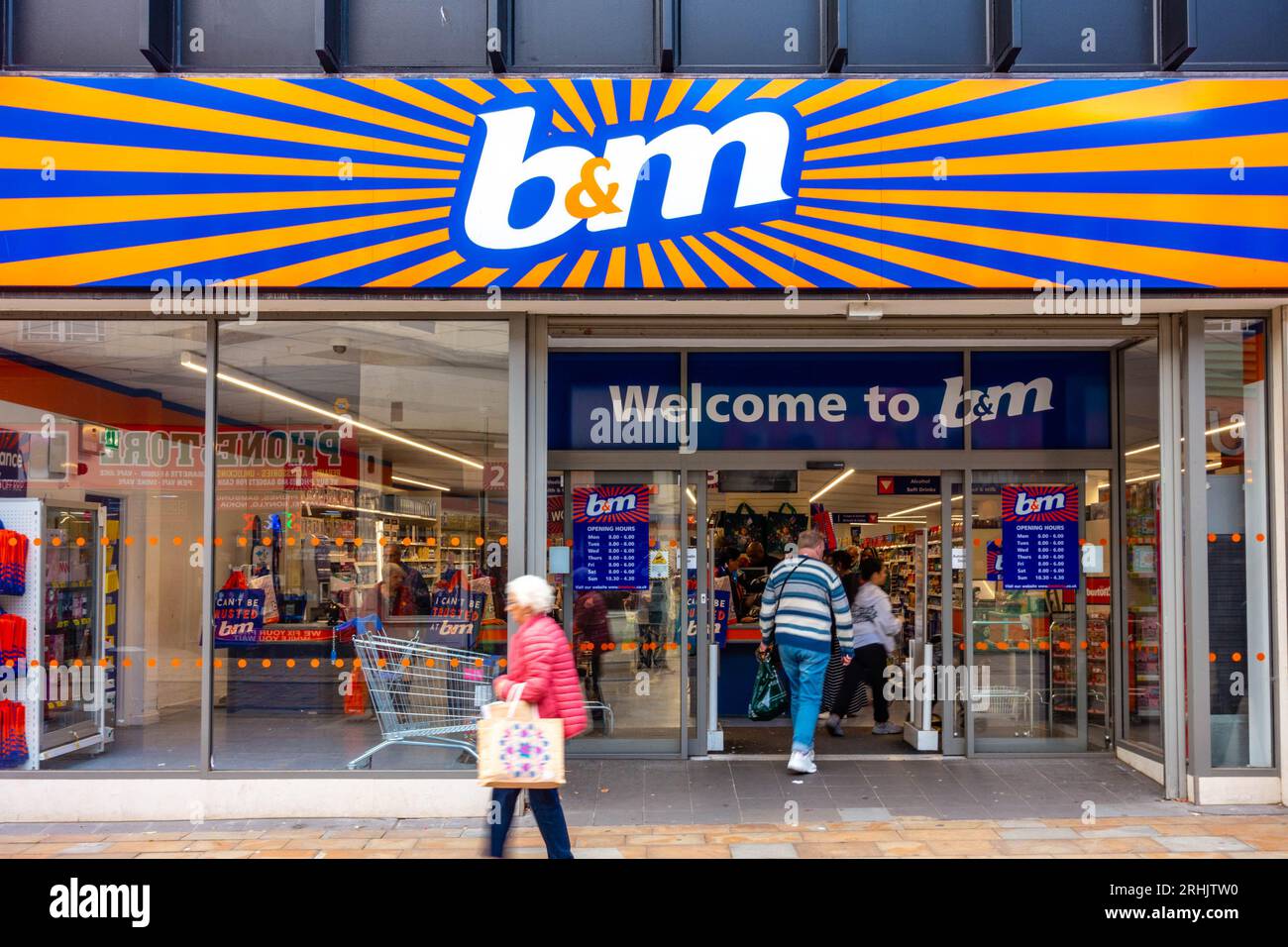 The B&M store on Dudley Street in Wolverhampton, UK Stock Photo
