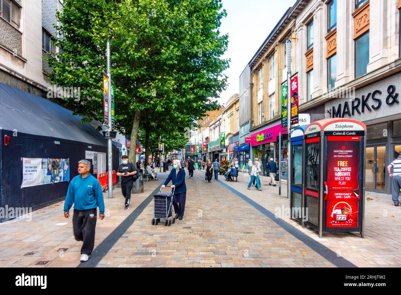 A view down Dudley Street in Wolverhampton City Centre Stock Photo - Alamy