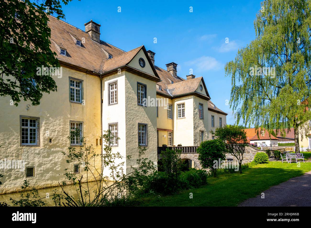 Deutschland, NRW, Märkischer Kreis, Balve, Schloss Wocklum Stock Photo