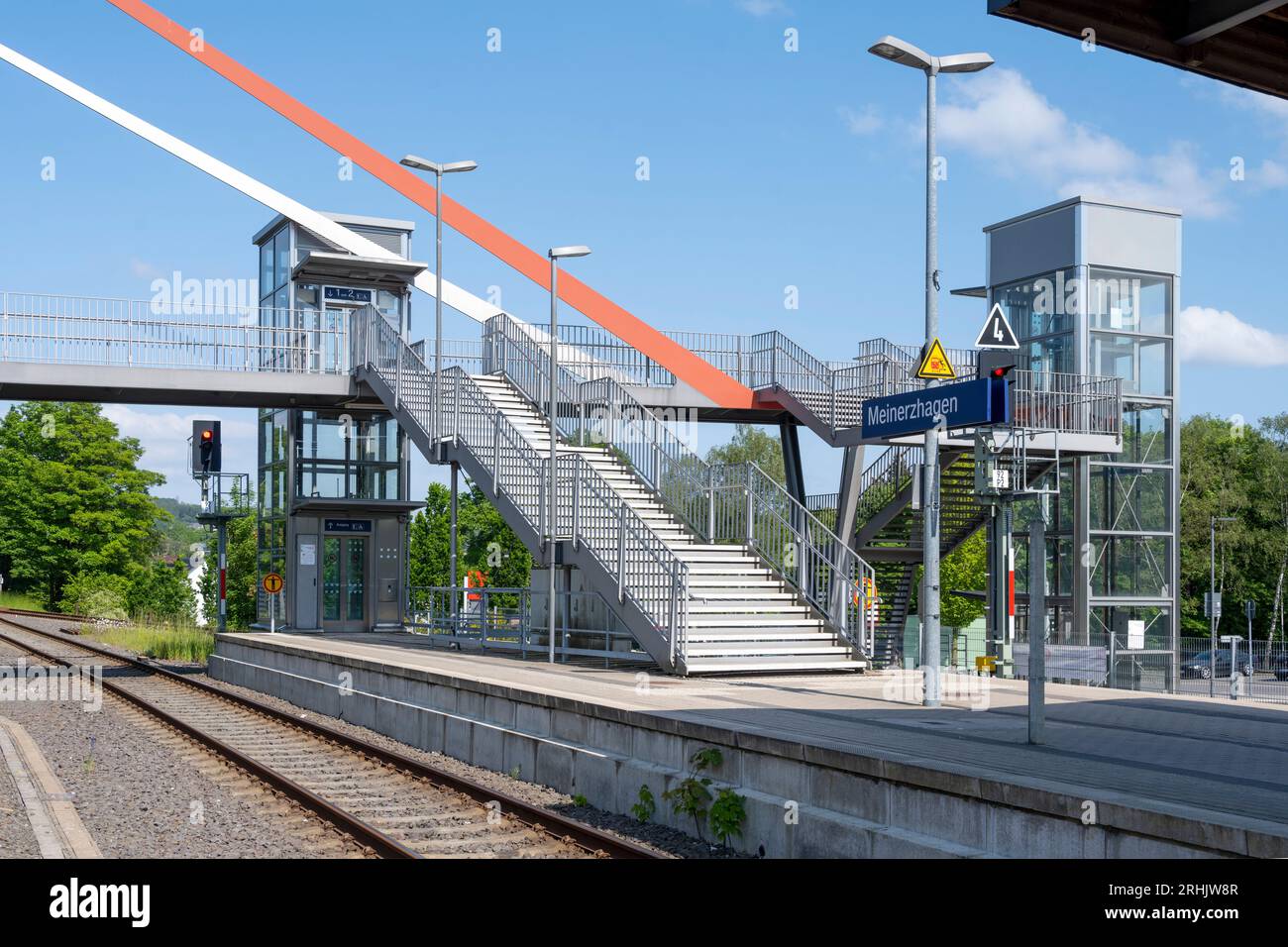 Deutschland, NRW, Märkischer Kreis, Meinerzhagen, Bahnhof Stock Photo