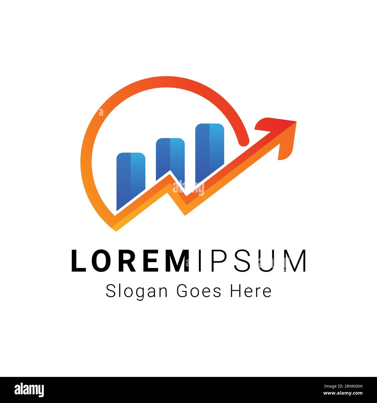 Business and Finance Growth Chart Logo Design Marketing Growth Chart