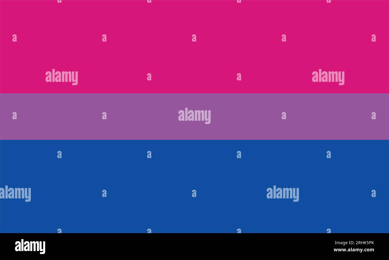 Bisexual community flag Stock Vector