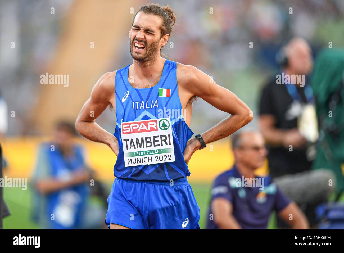 Gianmarco Tamberi (Italy). High Jump. European Championships Munich 2022 Stock Photo