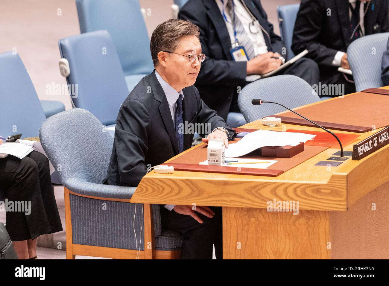 New York, USA. 17th Aug, 2023. Permanent Representative to the UN and ...