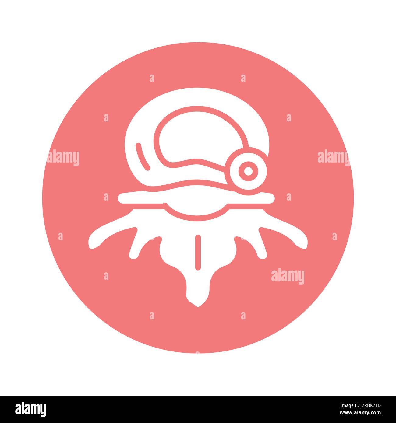 Disc protrusion color line icon. Isolated vector element. Outline pictogram for web page, mobile app, promo Stock Vector