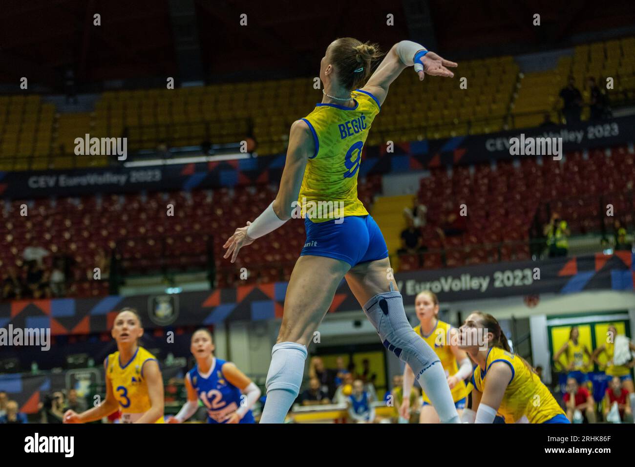Monza, Italy. 17th Aug, 2023. Women - Bosnia & Herzegovina vs Bulgaria, Volleyball Intenationals in Monza, Italy, August 17 2023 Credit: Independent Photo Agency/Alamy Live News Stock Photo
