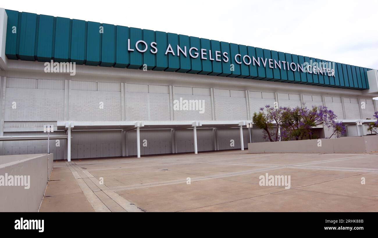Los Angeles, California: LOS ANGELES CONVENTION CENTER located in downtown Los Angeles Stock Photo
