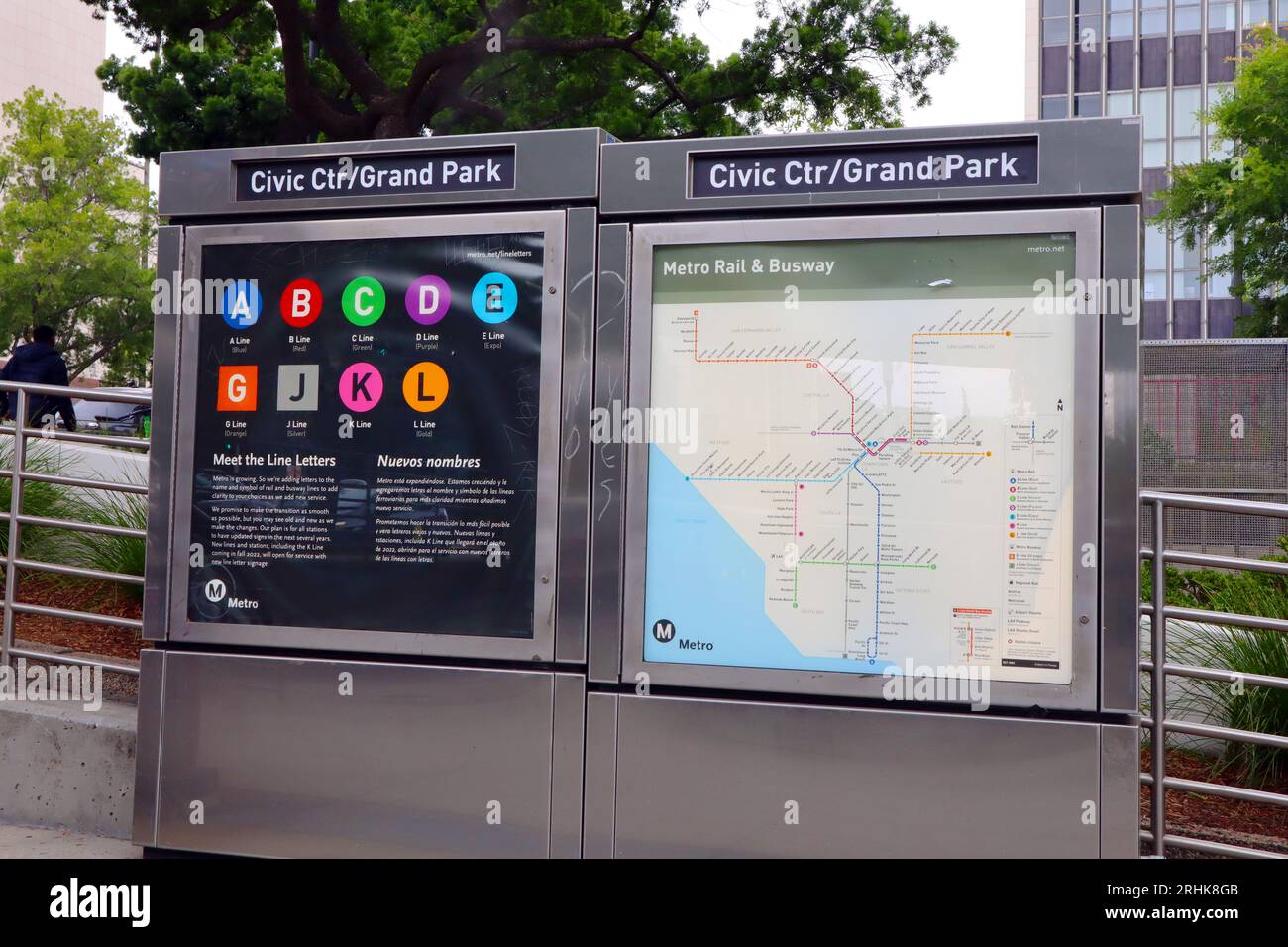 Los Angeles, California Civic CenterGrand Park Metro Rail B and D