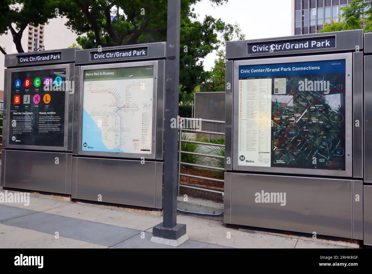 Los Angeles, California: Civic Center-Grand Park Metro Rail B And D ...