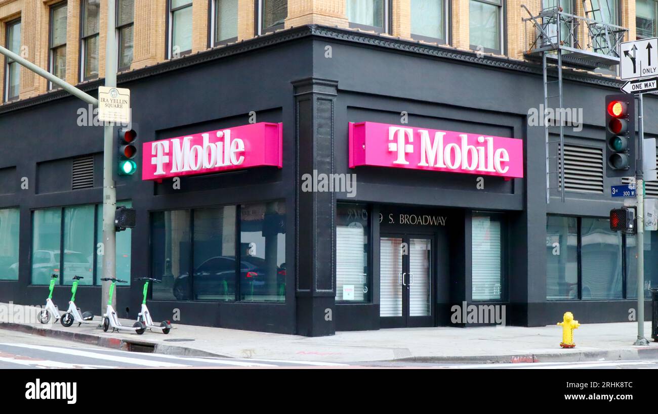 Los Angeles, California TMobile sign. The United States based