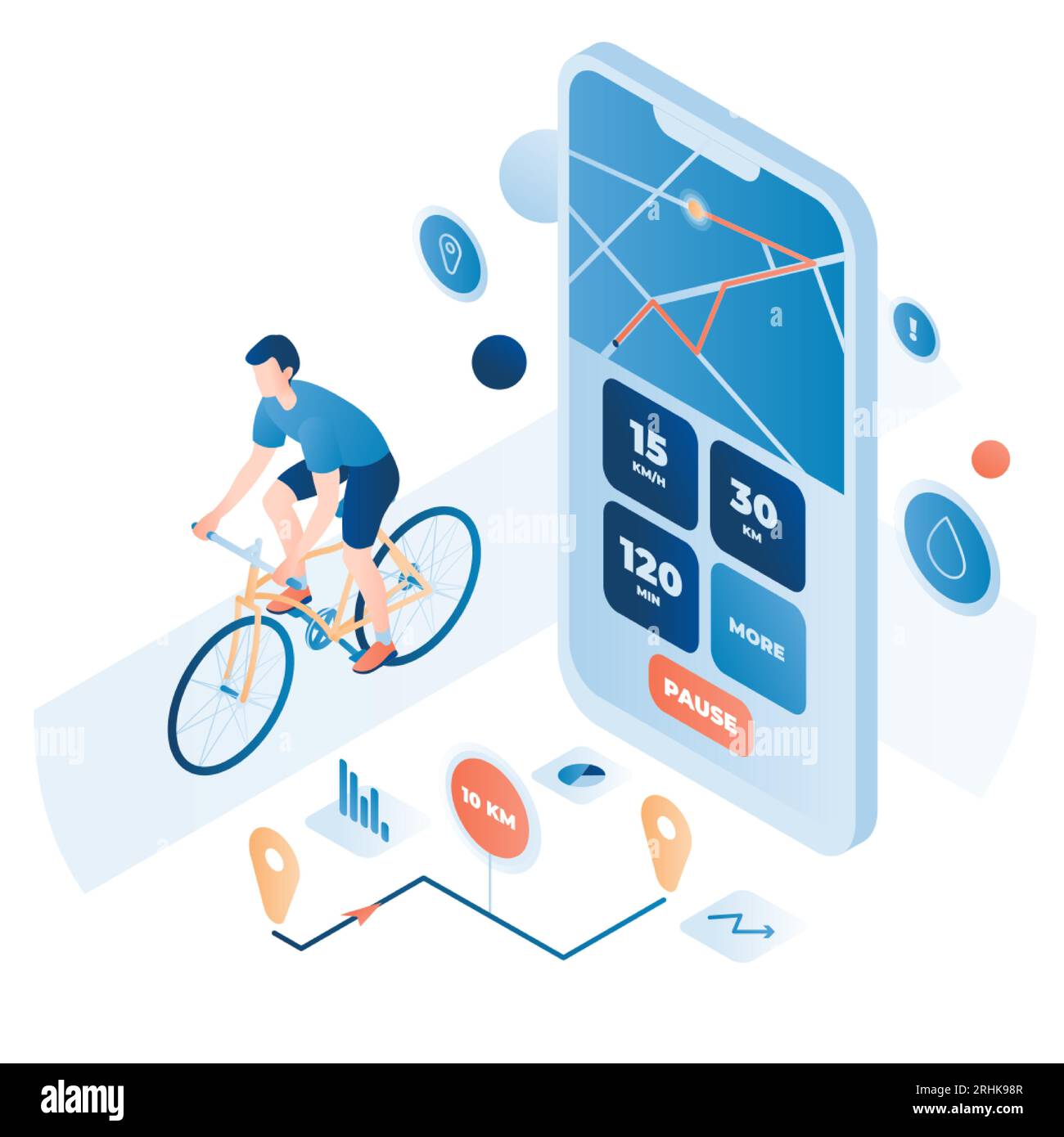 Mobile phone application for monitoring health indicator during