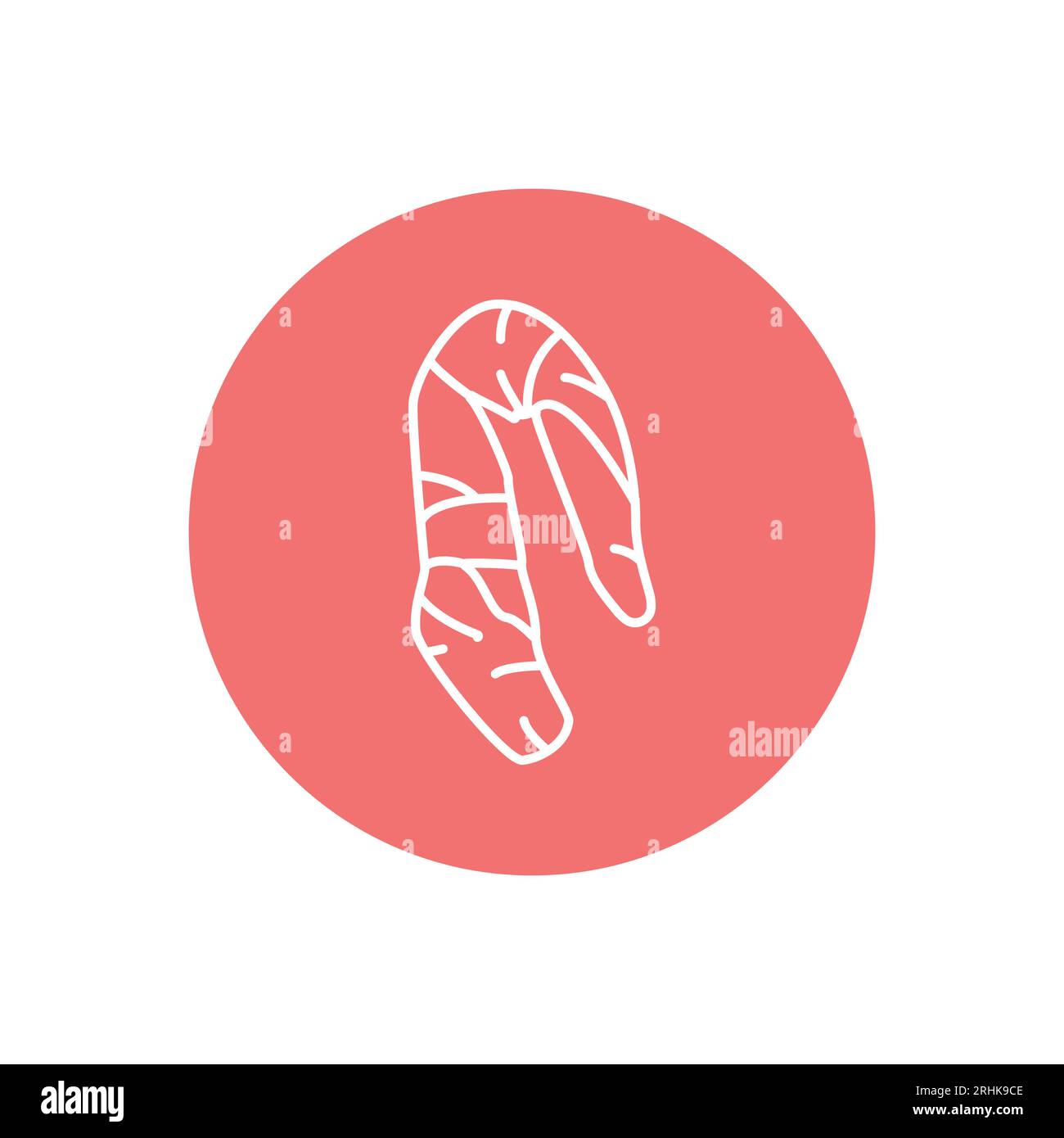 Beef tenderloin color line icon. Cutting meat. Pictogram for web page ...