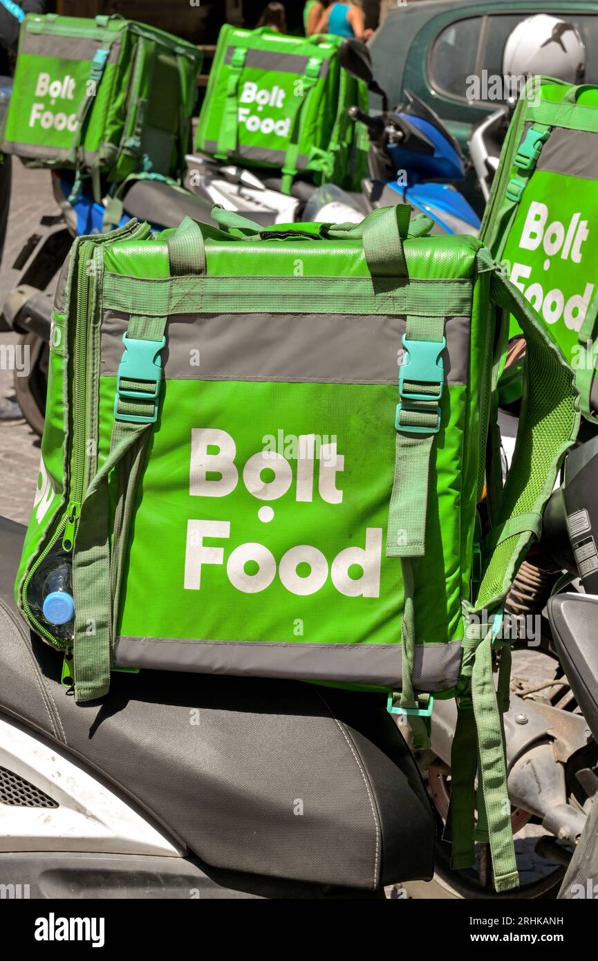 St Julians, Malta 6 August 2023 Insulated container for the Bolt