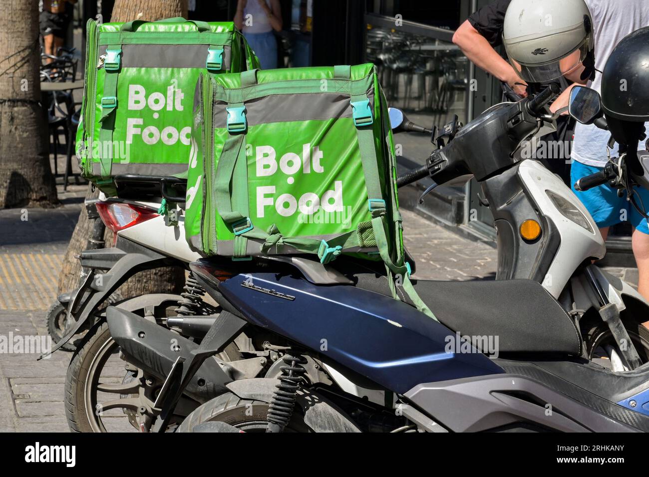 St Julians, Malta 4 August 2023 Insulated containers for the Bolt
