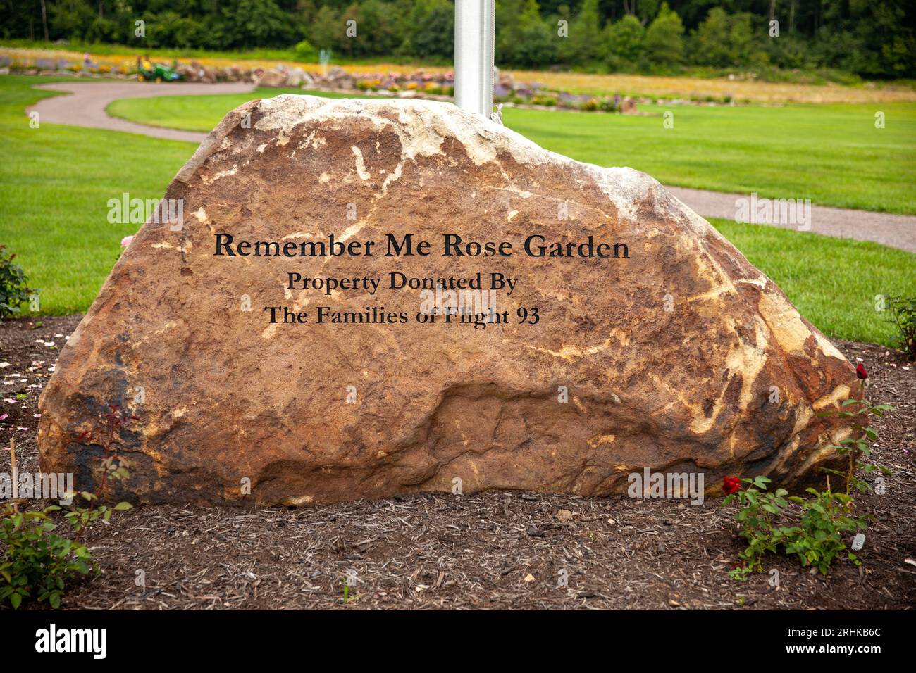Flight 93 Remember Me Rose Garden, Stoystown, PA Stock Photo Alamy