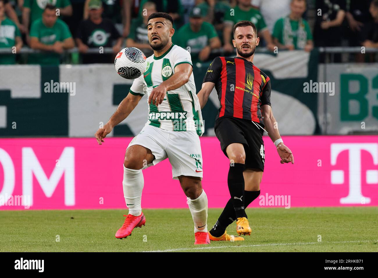 Ferencvarosi TC vs. HNK Rijeka UEFA Europa League football match Stock  Photo - Alamy