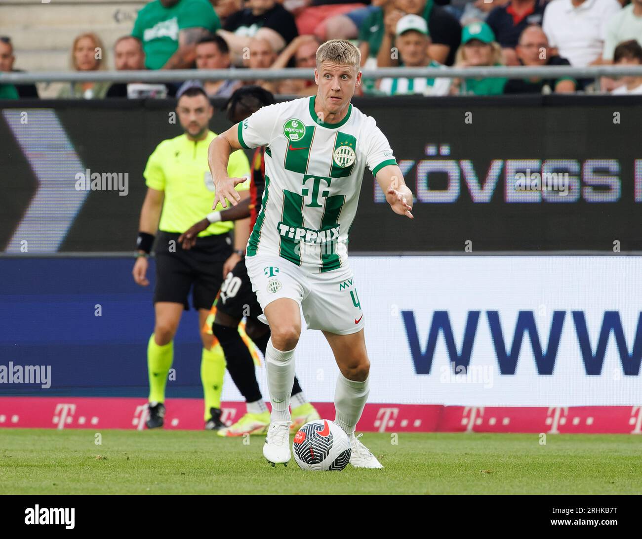 Ferencvarosi TC vs. Sliema UEFA Europa League football match Stock