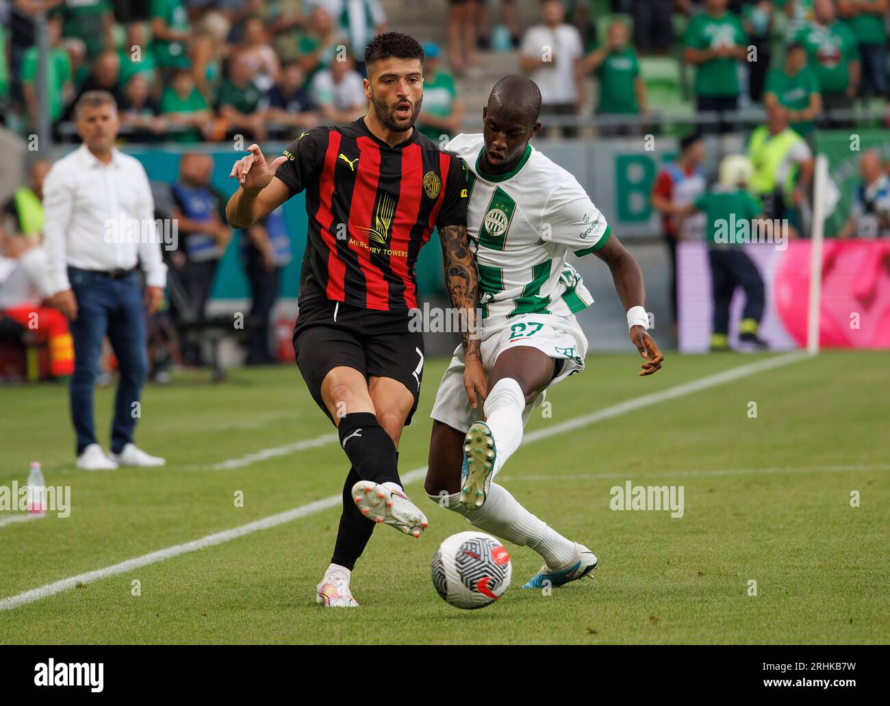 Ferencvarosi TC vs. HNK Rijeka UEFA Europa League football match Stock  Photo - Alamy