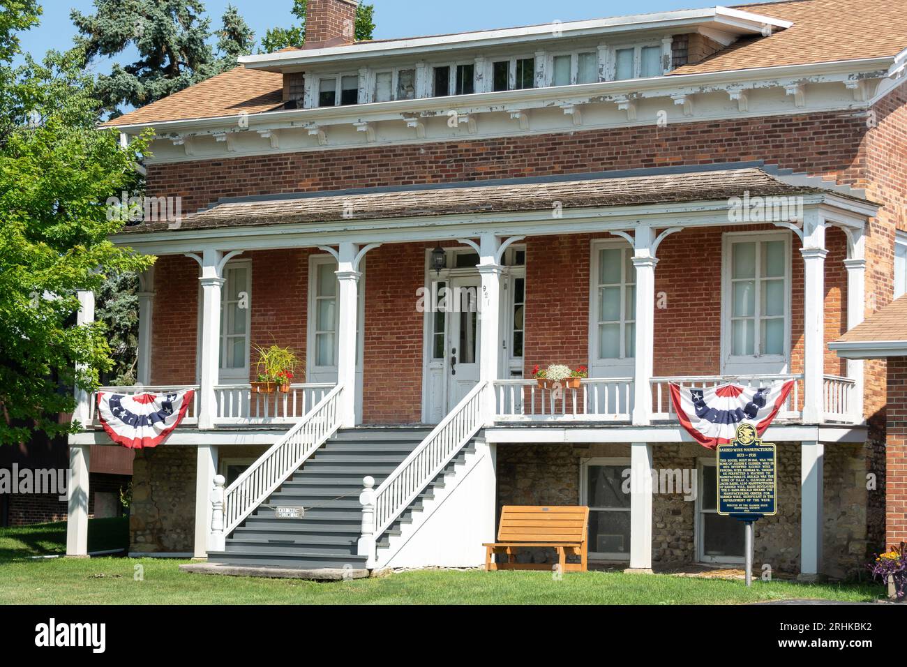 DeKalb, Illinois, USA August 15th 2023 The Glidden house and