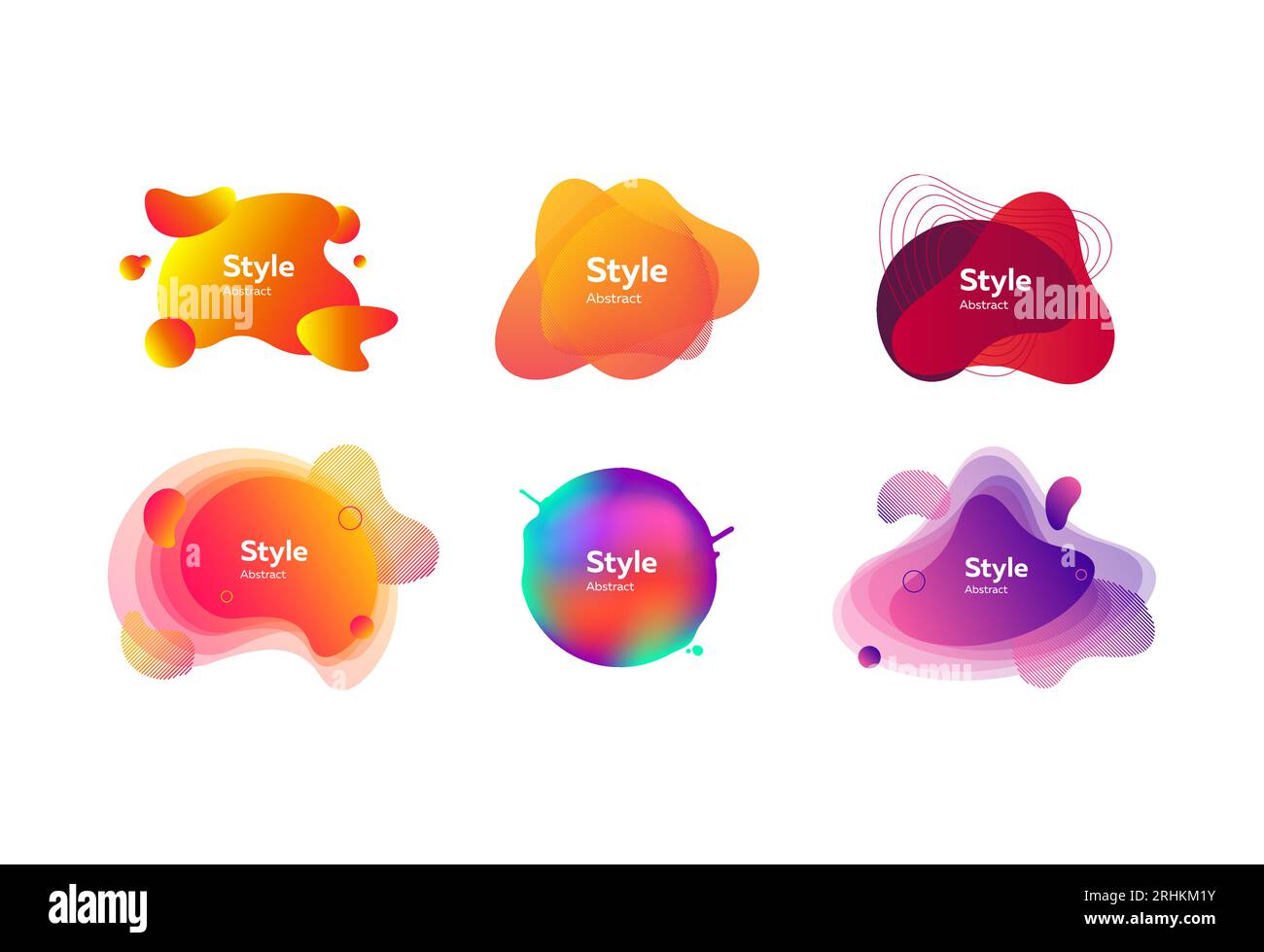 Set of modern design colored elements Stock Vector Image & Art - Alamy
