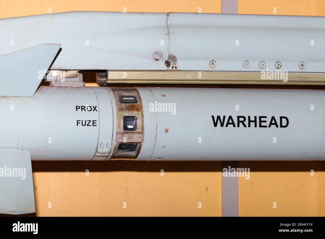 AntiAircraft Heat Seeking Missile Warhead Detail Stock Photo Alamy